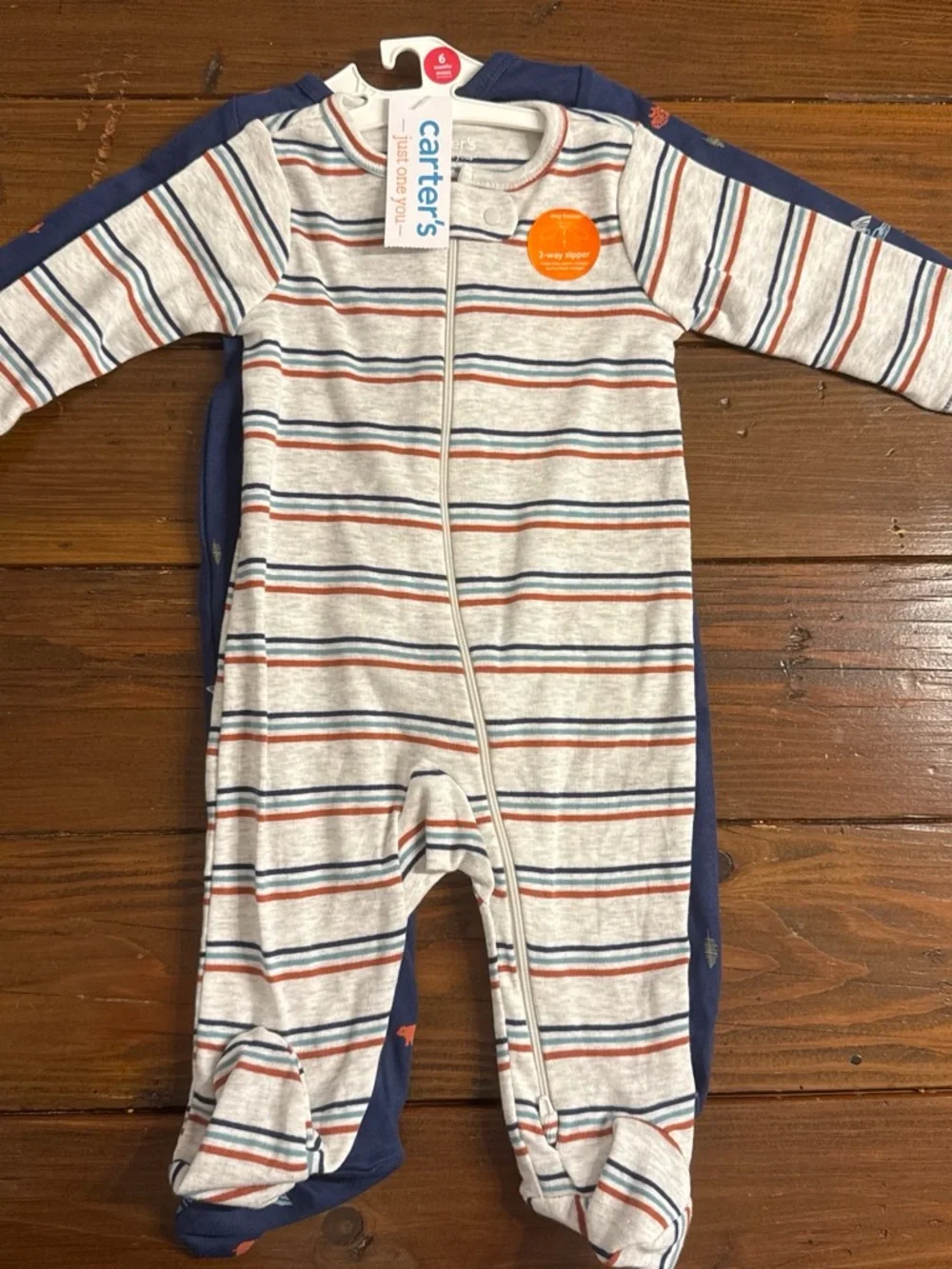 Carter's 2 pack Zip-Up Footed One-Piece Pajamas